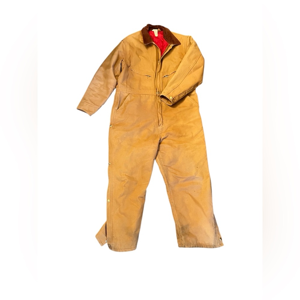 Vintage insulated Carhartt coveralls cold weather men’s 48 short